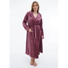 Халат Wild love XL,2XL,3XL,4XL  велюр 21673